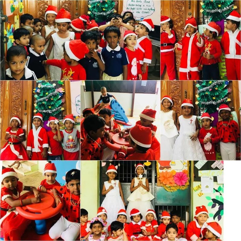 Christmas celebration collage