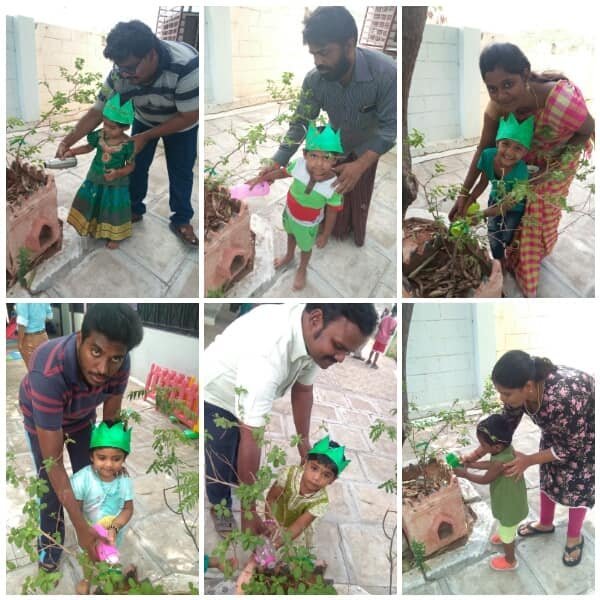 Plantation activity with parents
